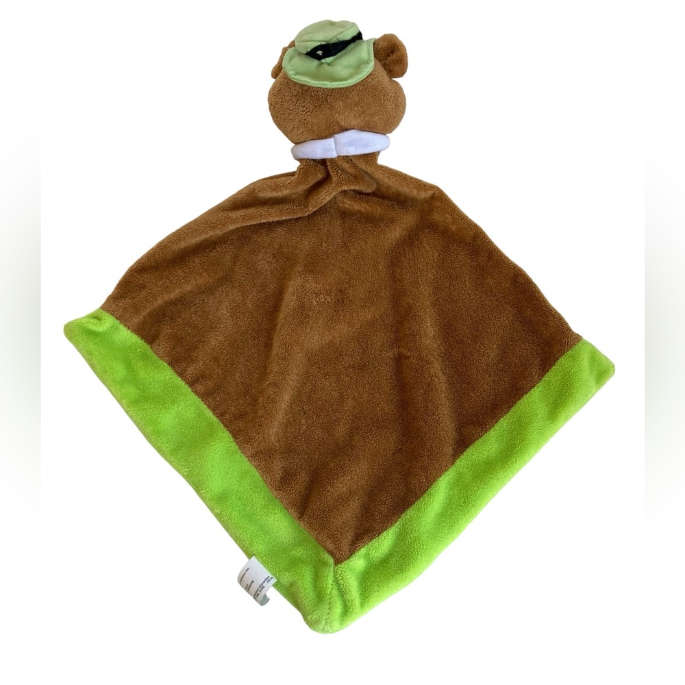 Yogi Bear Lovey Security Blanket Plush Brown Green Leisure Systems HB - Picture 2 of 8